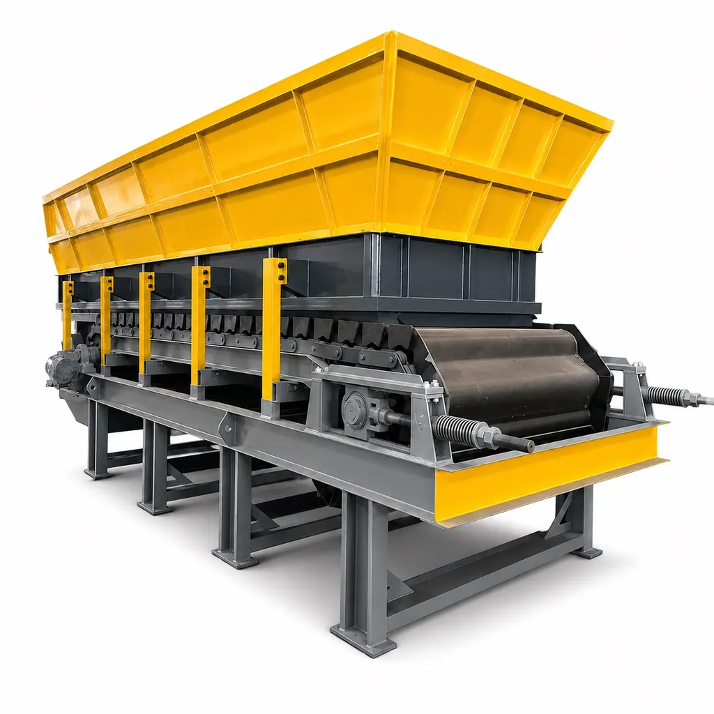Heavy-Duty Apron Feeder Working Principle & Selection Guide for Mining Crushing Lines - Jushengding