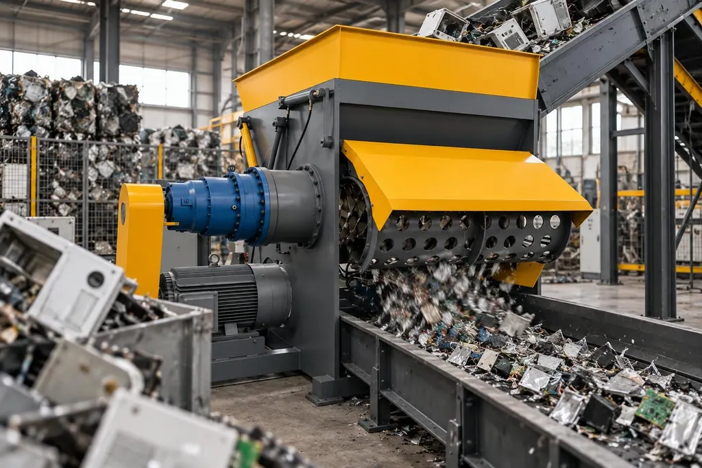 Screen Aperture and Rotor Selection Guide for Single-Shaft Shredders in WEEE Recycling Lines