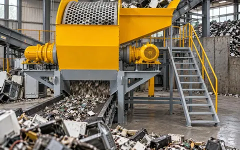 Core Component Inspection and Condition Monitoring for Double-Shaft Shredders in WEEE Recycling