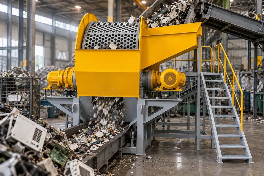 Double-Shaft Shredder Selection Guide and Blade Configuration for WEEE Recycling
